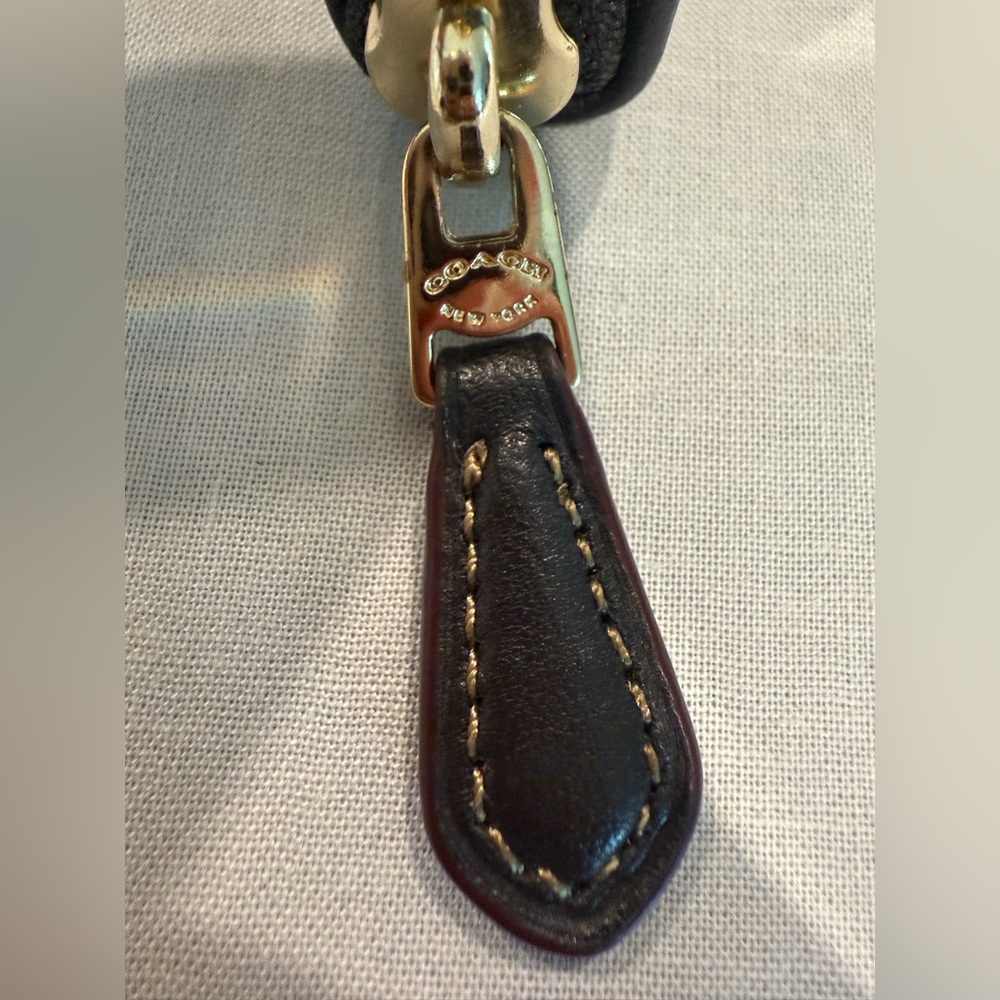 Coach Tan and Brown Zip-Around Wallet - Picture 5 of 9